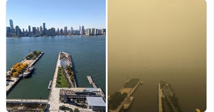 Zbog kanadskih požara, gusti dim prekrio je New York. Slike izgledaju kao kadrovi filma o apokalipsi