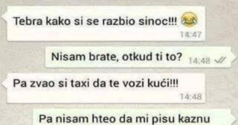 Dopisivanje dvojice frendova nakon žurke hit je u regiji, sve će vam biti jasno kad vidite fotku