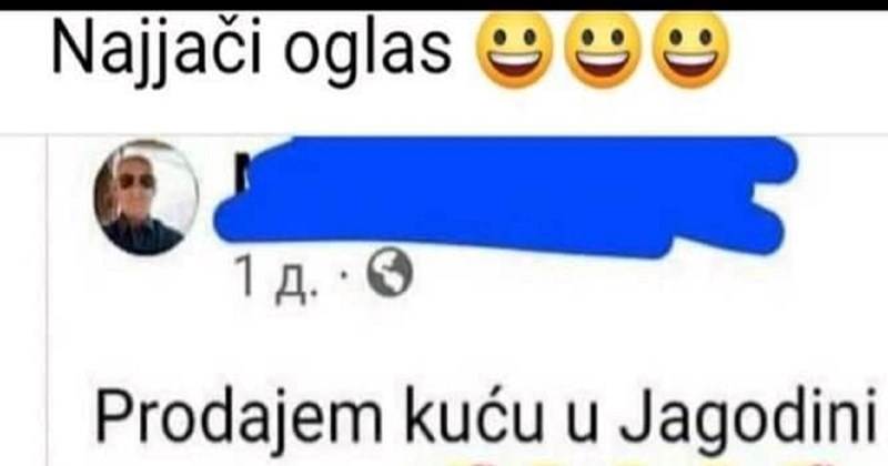 Ekipa u regiji ovo naziva najjačim oglasom za prodaju kuće ikad, odmah ćete vidjeti u čemu je kvaka