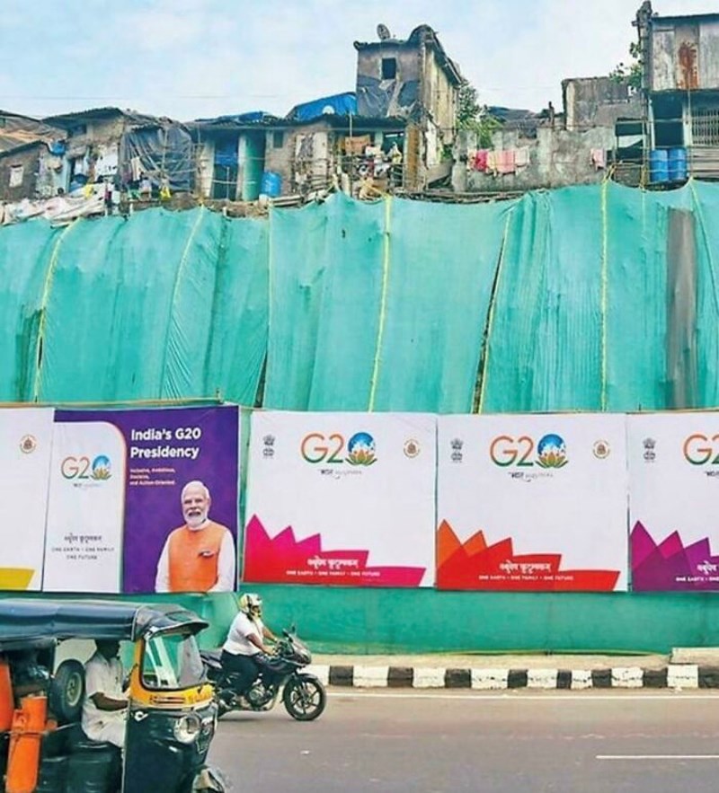 Prekrivanje sirotinjskih četvrti zelenim zidovima