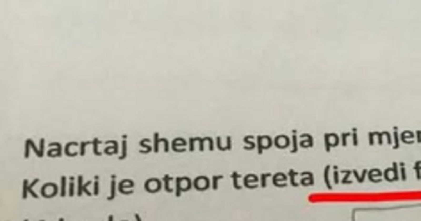 Učenik nije znao rješenje zadatka iz fizike, ali je dao neočekivan i totalno genijalan odgovor