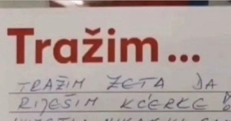 Urnebesni oglas fotkan u Splitu obišao je regiju, pogledajte uvjete pod kojima punica traži zeta