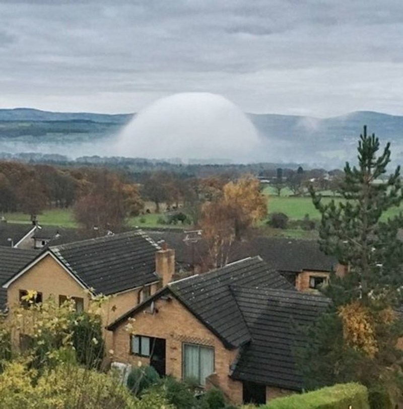 Oblak koji se formirao kao savršena kugla