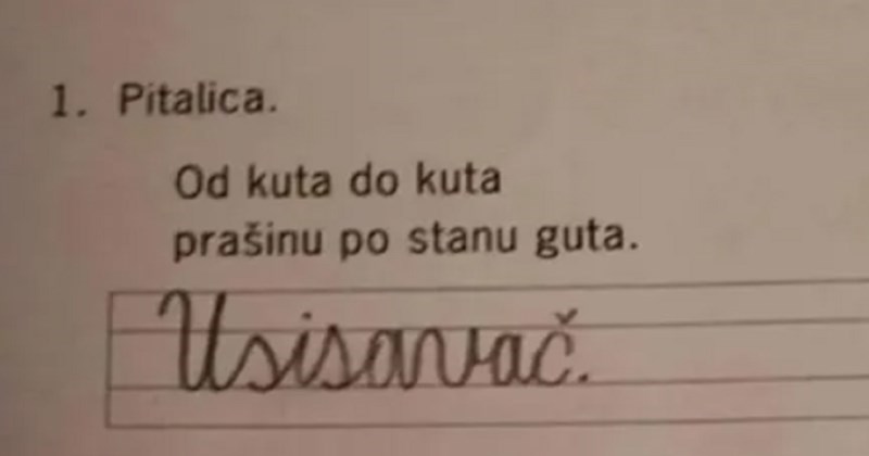 Učenica je nasmijala čitavu RH odgovorom na pitanje o mami, ovo morate vidjeti