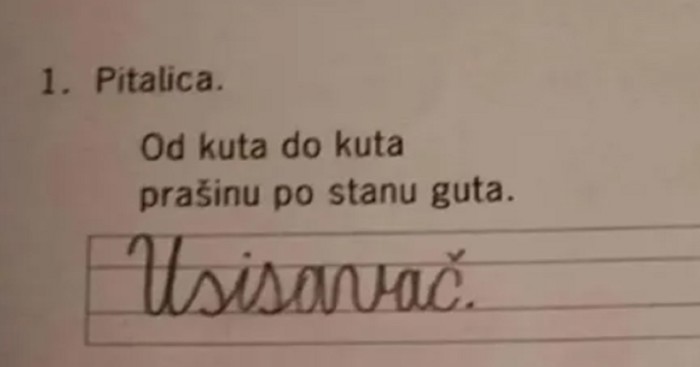 Učenica je nasmijala čitavu RH odgovorom na pitanje o mami, ovo morate vidjeti