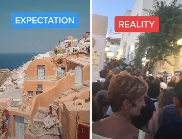 Santorini: Bijela sela i more ljudi