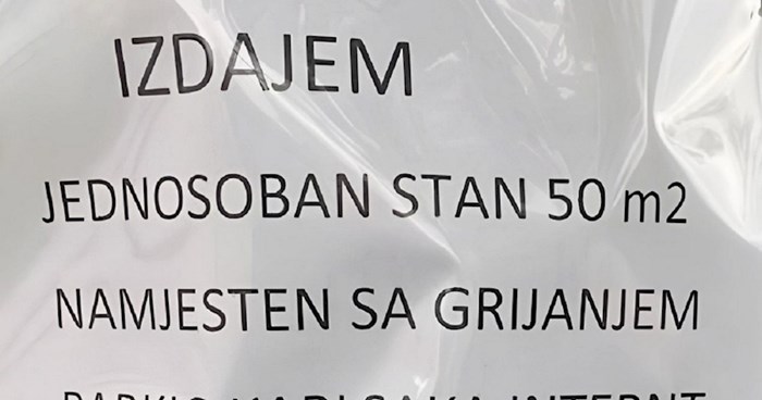 Oglas za stan u Zagrebu širi se Fejsom jer je nemoguće prebrojati sve greške koje sadrži. Hit je!