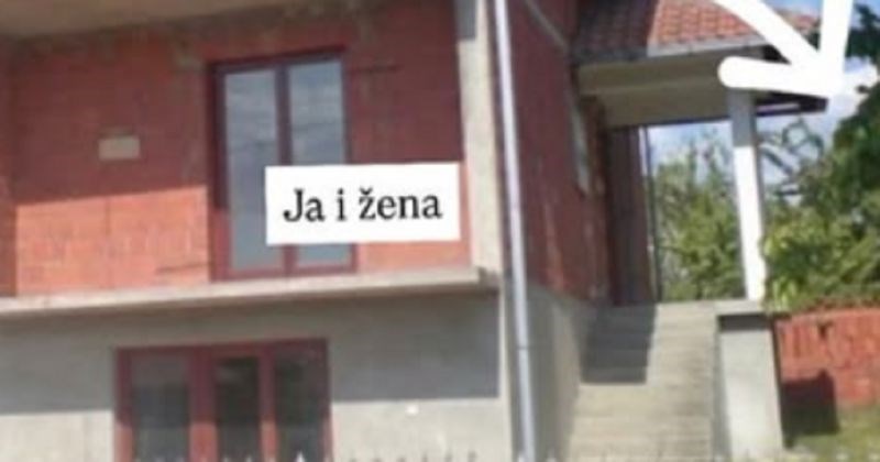 Fotka prikazuje tipičnu podjelu prosječne balkanske kuće, mnogi će se prepoznati u ovome