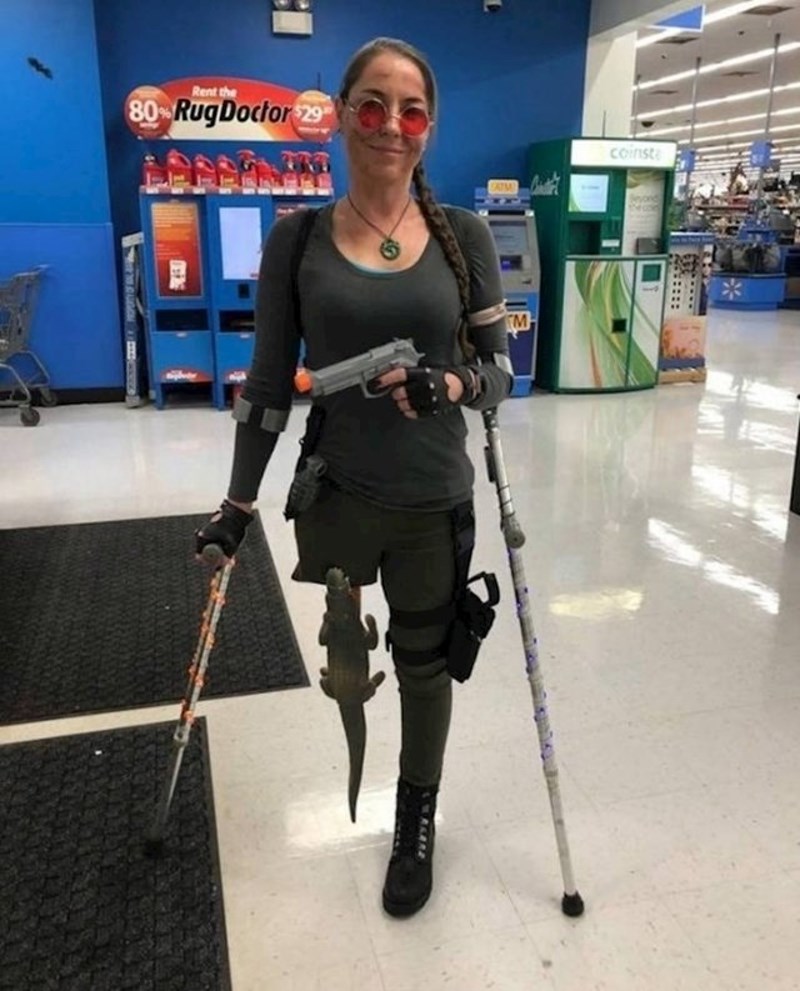 Izgubila je nogu, ali ne i smisao za humor.