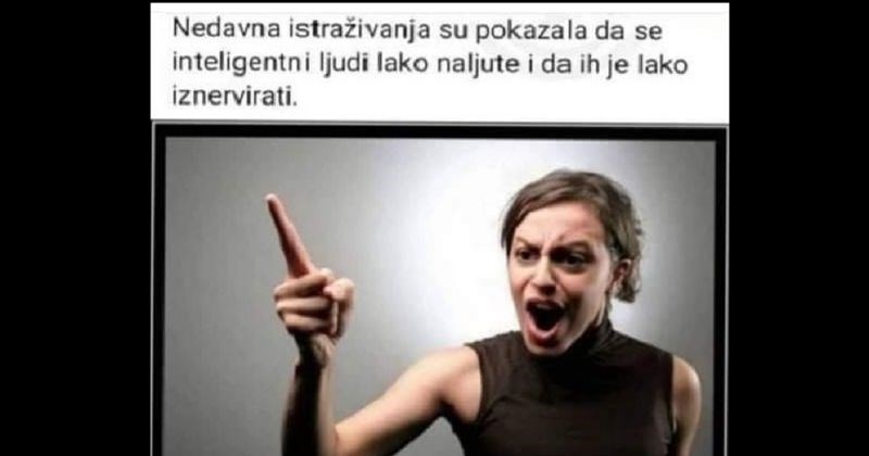 Komentar Vlade na poveznicu između inteligencije i kratkog fitilja hit je na FB-u, morate vidjeti