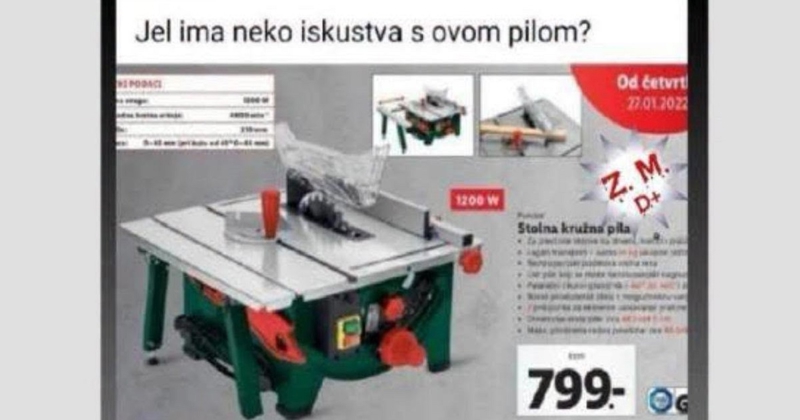 Trebao je pomoć oko korištenja nove pile, tip u komentaru opisao je svoje iskustvo i nasmijao Fejs