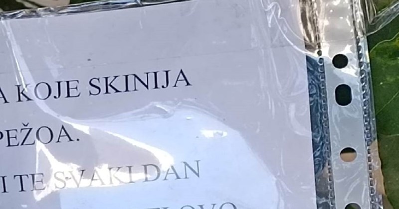 Tipu je netko skinuo registraciju s auta, morate vidjeti kakvu je poruku ostavio počinitelju