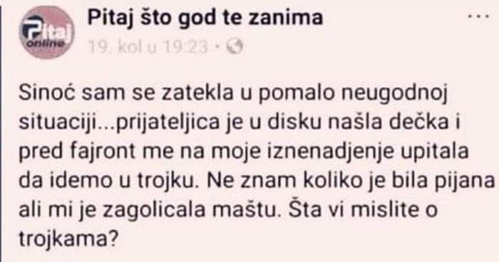 Cura je postavila škakljivo pitanje u FB grupi, ovaj odgovor širi se regijom brzinom munje