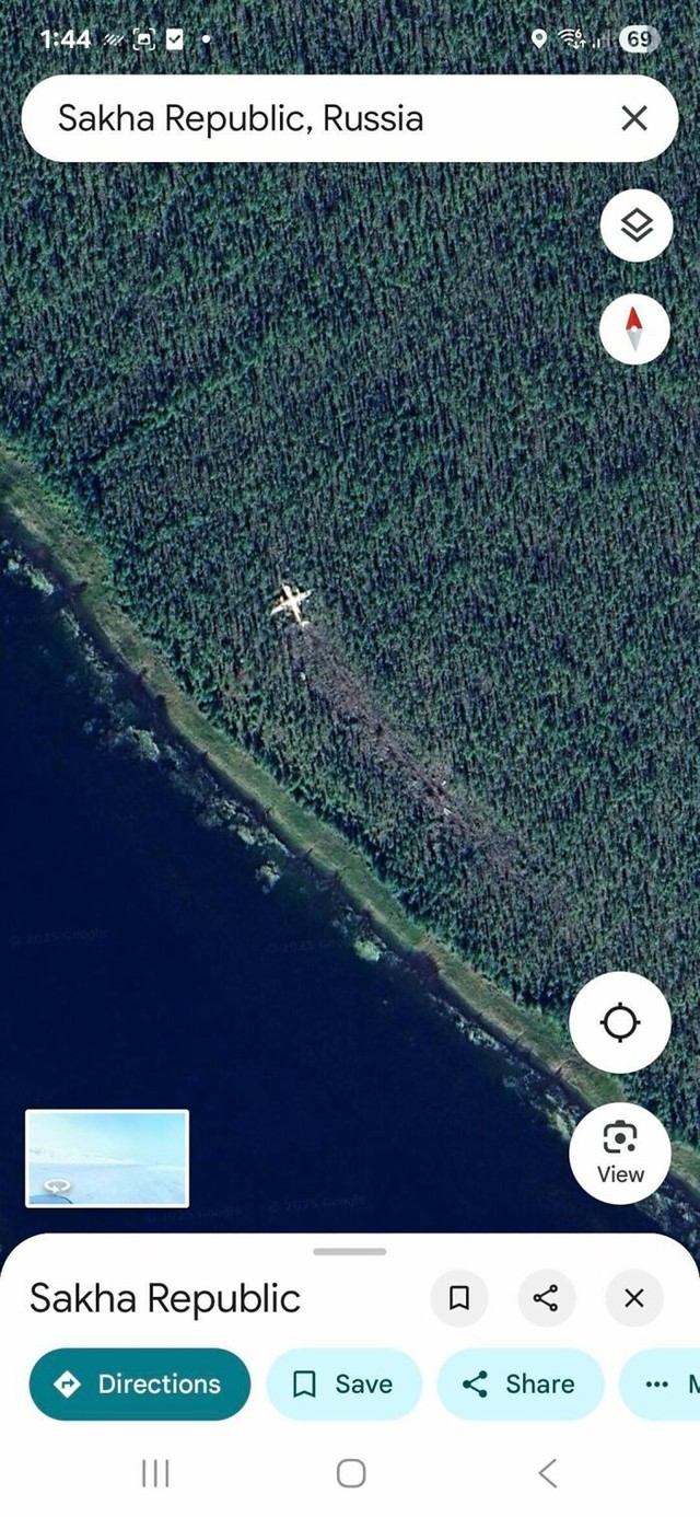 Srušeni avion u ruskoj divljini