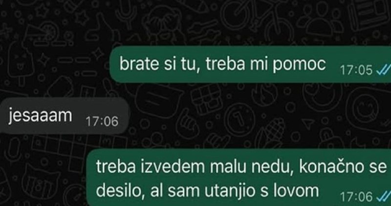 Nije imao love za dugo čekani spoj sa simpatijom pa je pitao prijatelja za pomoć, dopisivanje je hit