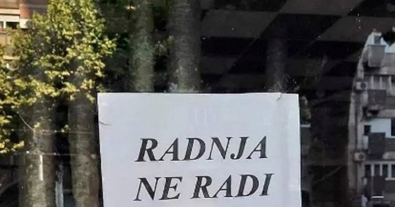 Zbunjujuća obavijest o radnom vremenu jednog obrta nasmijala je Fejs, morate vidjeti ovu igru riječi