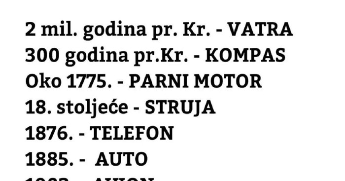 Fora o najvećim postignućima čovjeka u povijesti i danas hit je na Fejsu, odmah ćete vidjeti zašto