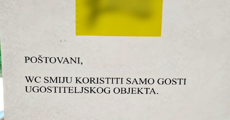 Svi šeraju prijevod obavijesti o korištenju WC-a, nemoguće je prebrojiti sve greške