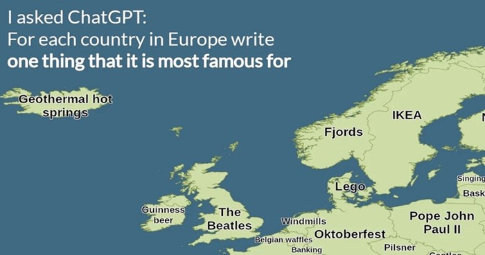 Netko je pitao Chat GPT za najznačajnije obilježje svake zemlje Europe, morate vidjeti Hrvatsku!