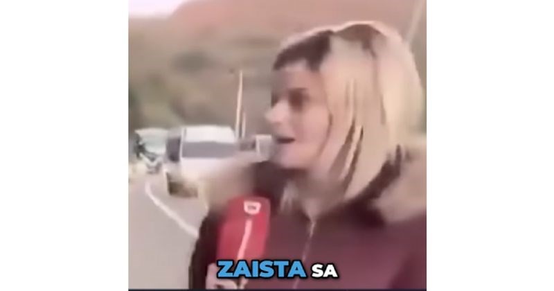 Ćaci novinarka koja prati srpske studente postala je predmet sprdnje zbog urnebesne provale, plač je