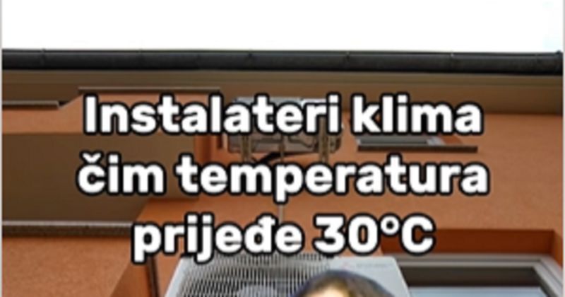 Fora o instalaterima klimatizacije nasmijala je ekipu na Fejsu, prejaka je!
