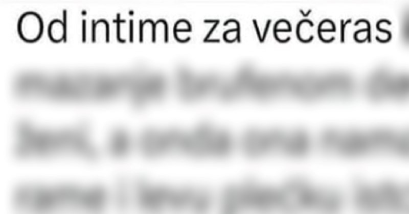 Tip je opisao kako izgledaju intimni trenuci njega i žene u poznim godinama, objava je hit
