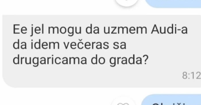 Pitala je dečka da posudi njegov auto, dopisivanje je iz očitih razloga nasmijalo čitavu regiju