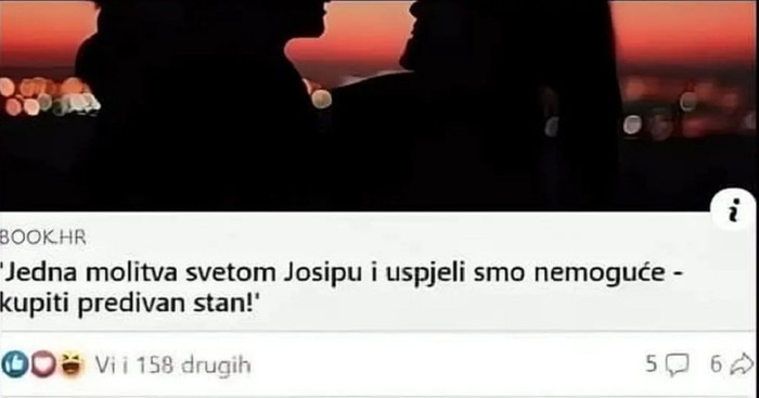 Komentar na ispovijest para koji je molitvom kupio stan nasmijao je regiju, hit je!