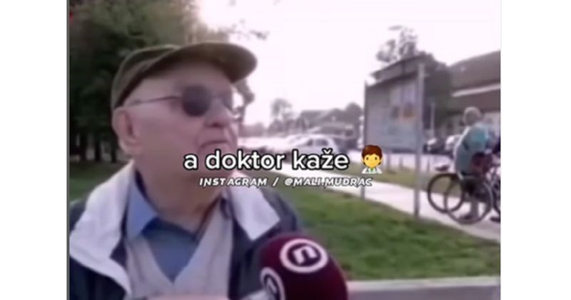 Legendarna izjava ovog djeda o posjetu doktoru nasmijat će vas do suza, hit je!