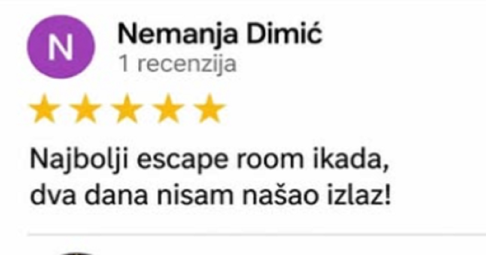 Tip se oduševio escape room igrom i ostavio recenziju, zbog urnebesnog obrata sad je hit u regiji