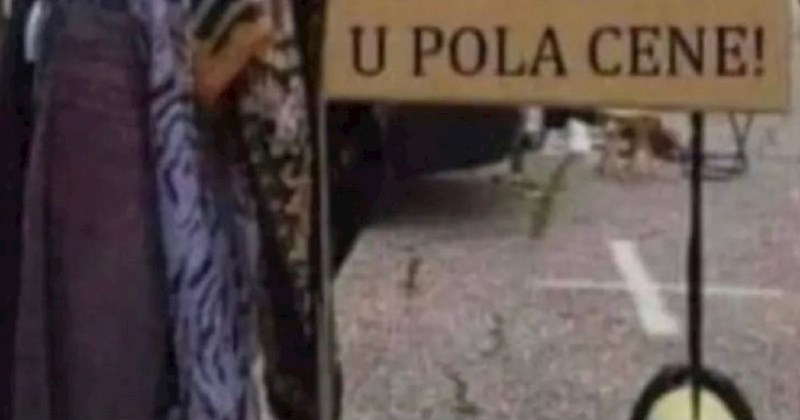 Tip na buvljaku prodaje žensku odjeću u pola cijene, a razlog iza toga je urnebesan. Morate vidjeti!