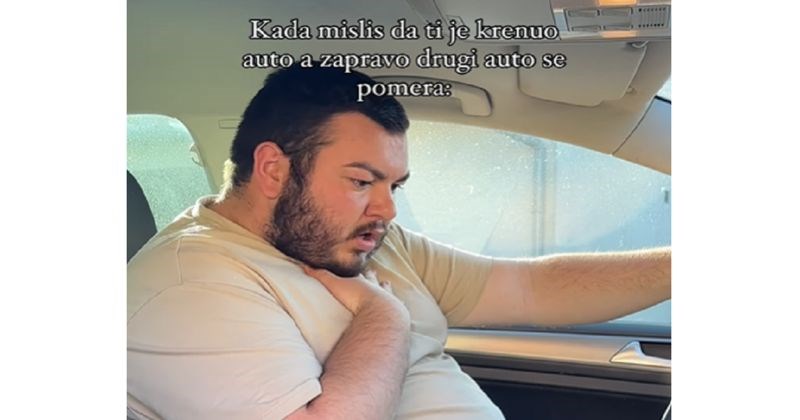 Video prikazuje urnebesnu scenu od koje protrne svaki vozač, ovo je totalna istina