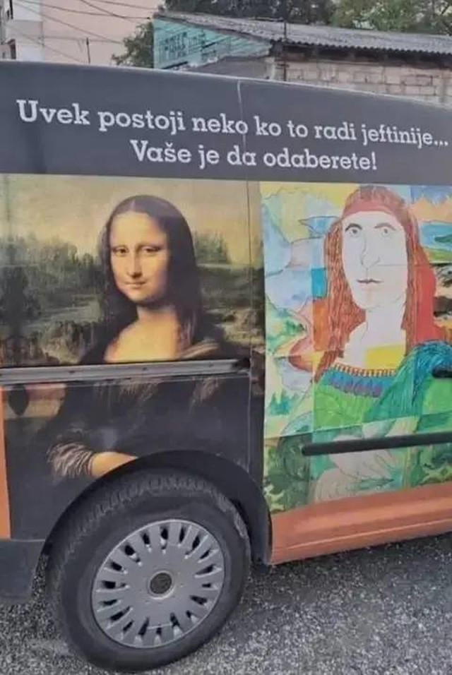 Zanimljiva reklama na kombiju ovog majstora širi se regijom, ovako se ...