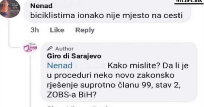 Urnebesna prepirka oko biciklista na cesti šera se mrežama brzinom munje, eskaliralo je u trenu
