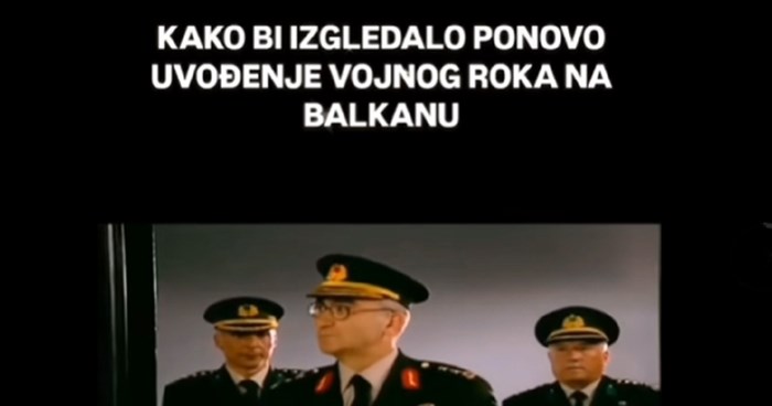 Video prikazuje kako bi danas izgledao vojni rok na Balkanu, ovo jednostavno morate pogledati