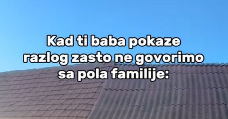 Fora o onoj jednoj kući/zemlji, zbog koje pola obitelji ne priča, hit je na IG-u. Urnebesna je!