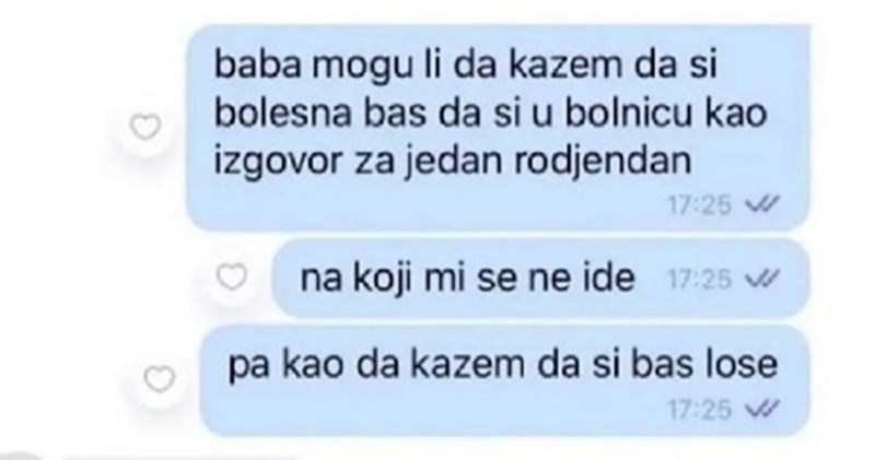 Pitala je baku za pomoć da se izvuče iz dogovora na koji joj se ne ide, bakin odgovor postao hit