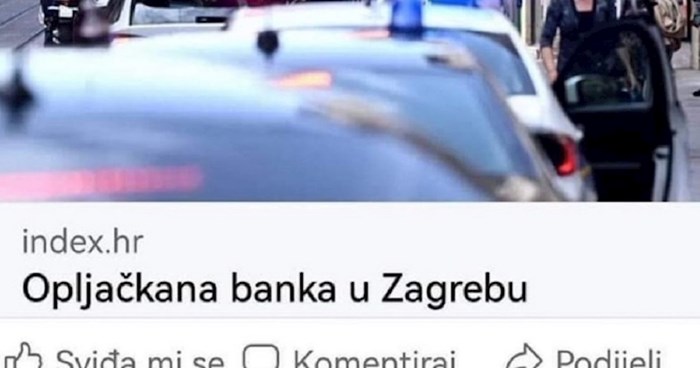 Urnebesna fotka danima kruži regijom, pogledajte kako tip opravdava pljačku banke u Zagrebu