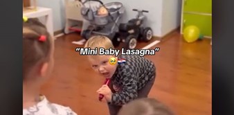 Zvijezda je rođena: Mališan iz Splita u vrtiću oponaša Baby Lasagnu, snimka je obišla svijet