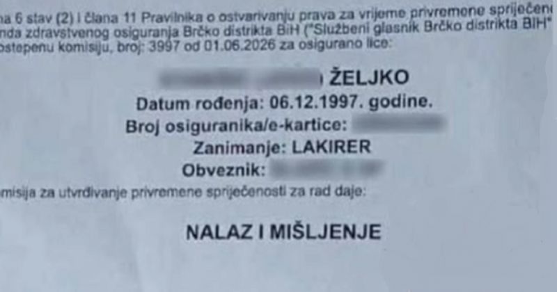 Lakirer Željko otvorio je bolovanje, zbog detalja u nalazu sada je hit u cijeloj Hrvatskoj
