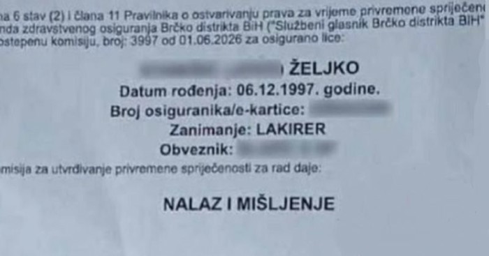 Lakirer Željko otvorio je bolovanje, zbog detalja u nalazu sada je hit u cijeloj Hrvatskoj