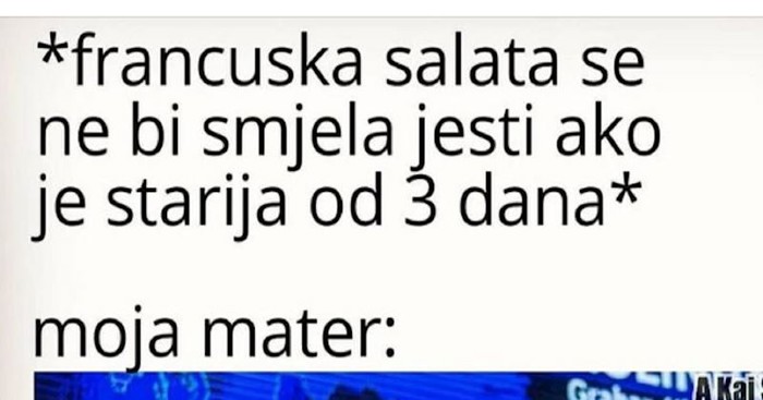 Urnebesna fora o francuskoj salati nasmijala je ekipu na Fejsu, mame će posebno oduševiti