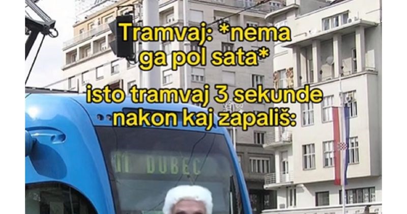 Fora o vječnom prokletstvu pušača dok čekaju tramvaj hit je na Fejsu, morate vidjeti!