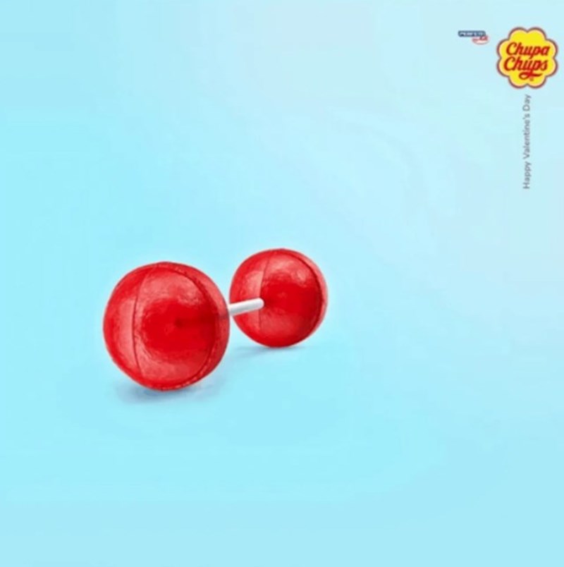 Chupa Chups je jedne godine povodom Valentinova izbacio Love Pops- lizalice za zaljubljene!