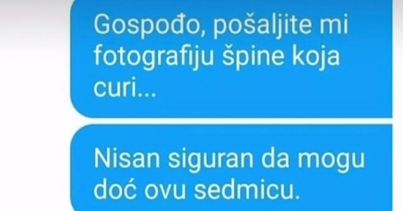 Dopisivanje vodoinstalatera i klijentice nasmijalo je tisuće na IG-u, morate vidjeti