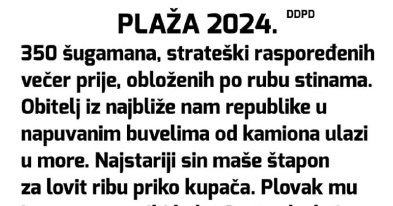 Netko je opisao ovosezonsko stanje na našim plažama, objava je apsolutni hit i totalno istinita
