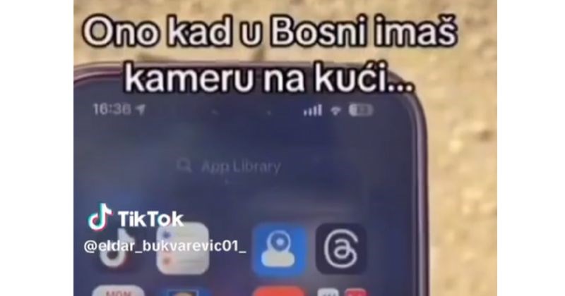 Bosanac je stavio kameru na kuću, ono što je ona snimila nasmijalo je čitavu regiju