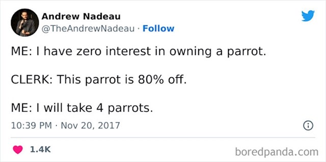 10. Kada te nešto ne zanima ni 0%, ali vidiš da je na velikom popustu