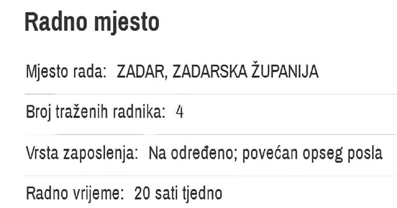 Zbog sitne, ali urnebesne greške ovaj oglas za posao proširio se Hrvatskom brzinom munje. Hit je!