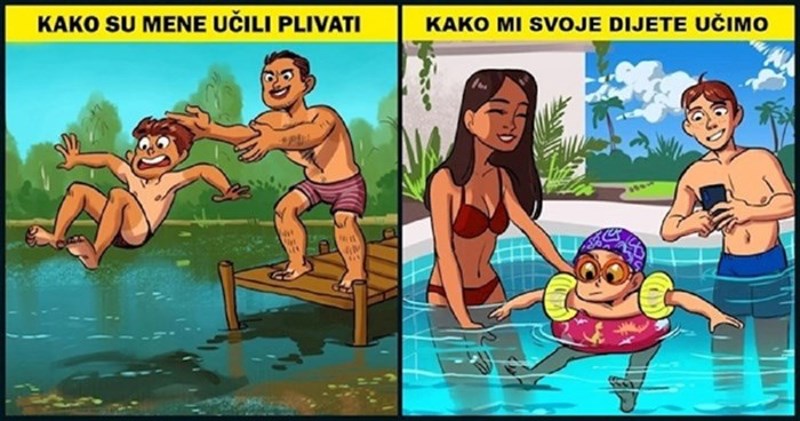 10 zanimljivih ilustracija prikazuju koliko se današnji život razlikuje od života naših roditelja